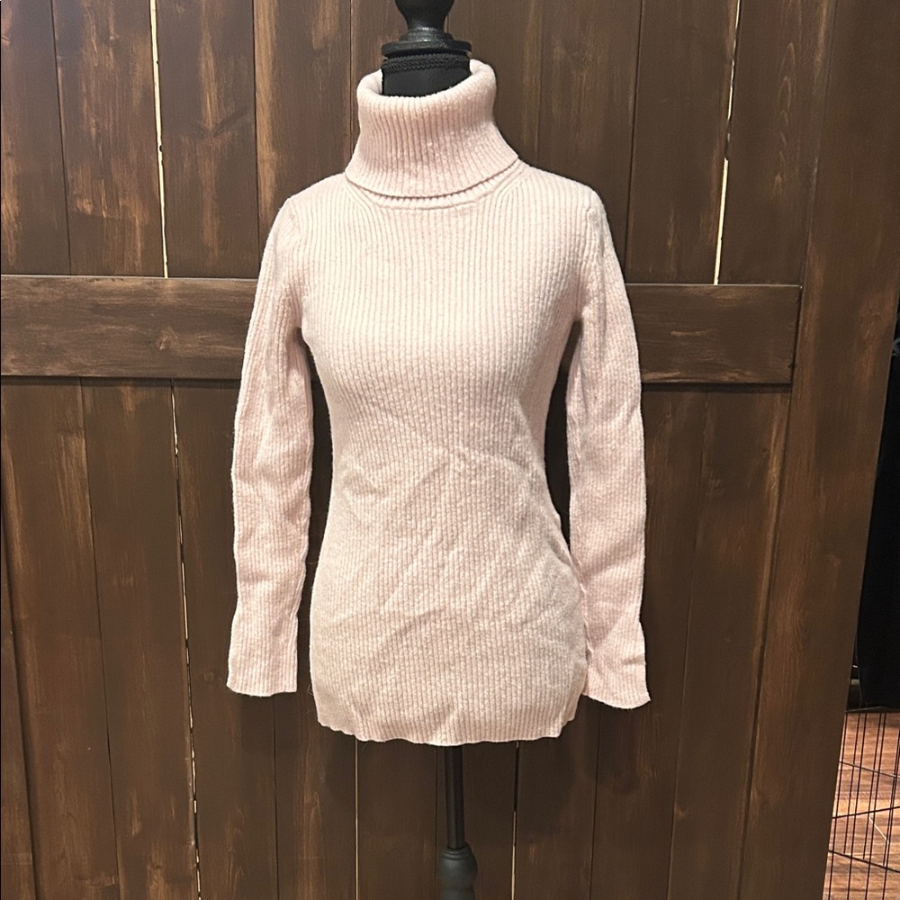 Banana Republic Pink Turtleneck Sweater